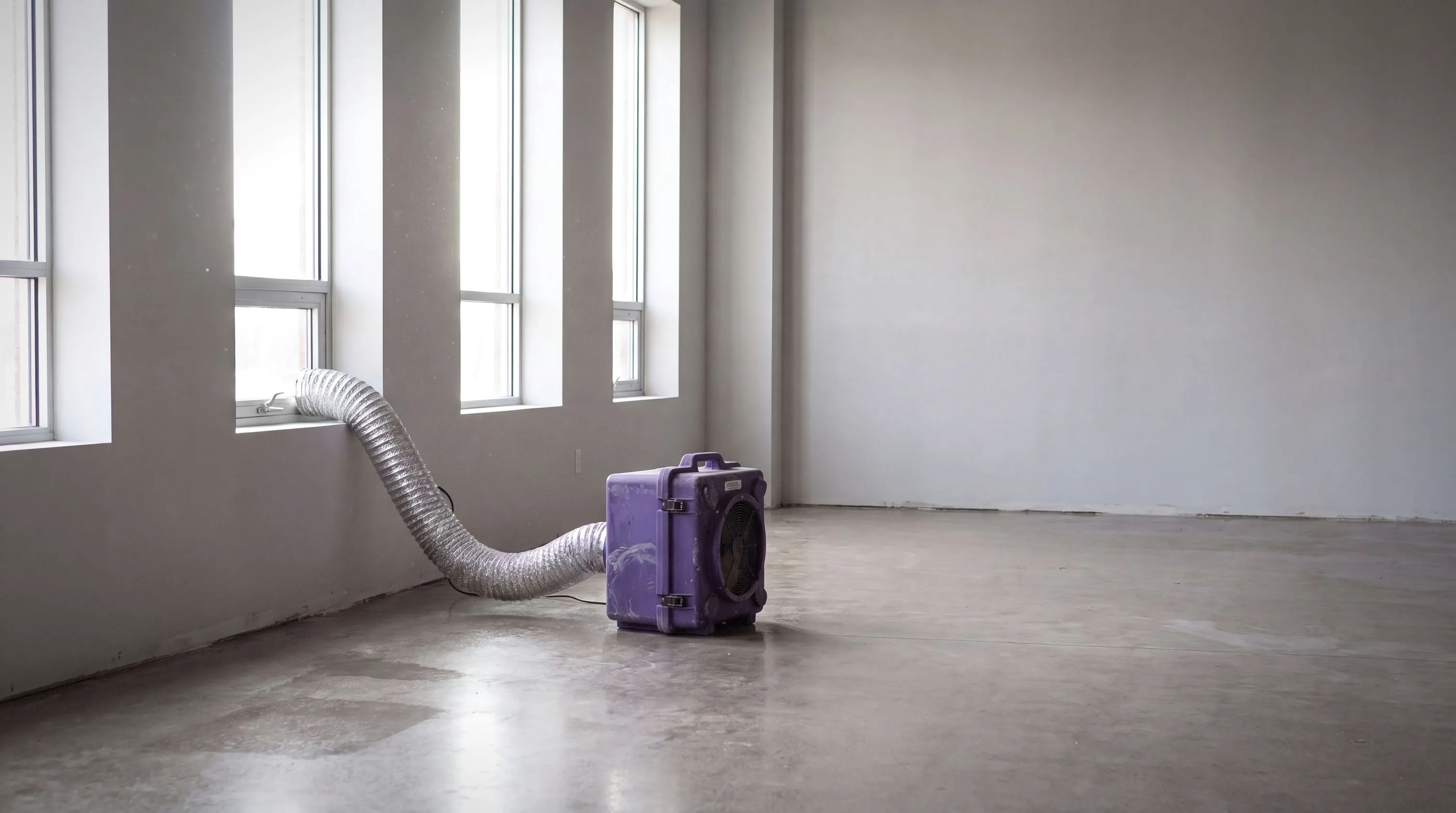 Post-remediation sanitizing in a commercial space